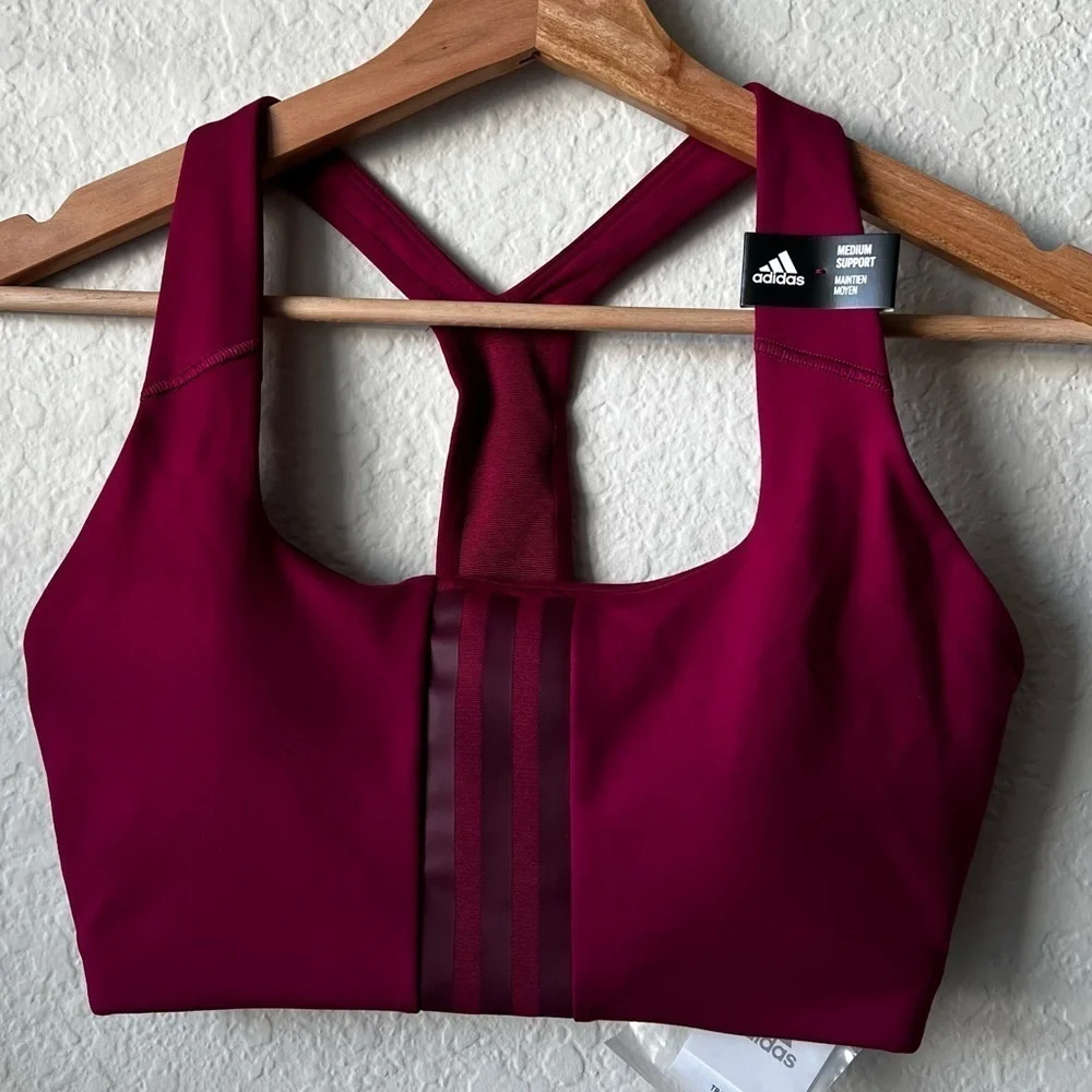 New with tags adidas Women's Training Medium Support Better 3-Stripes XS- DD - Picture 3 of 14